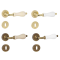 Maniglia Alice rosetta tonda d.45x10h foro chiave + porcellana varie finiture